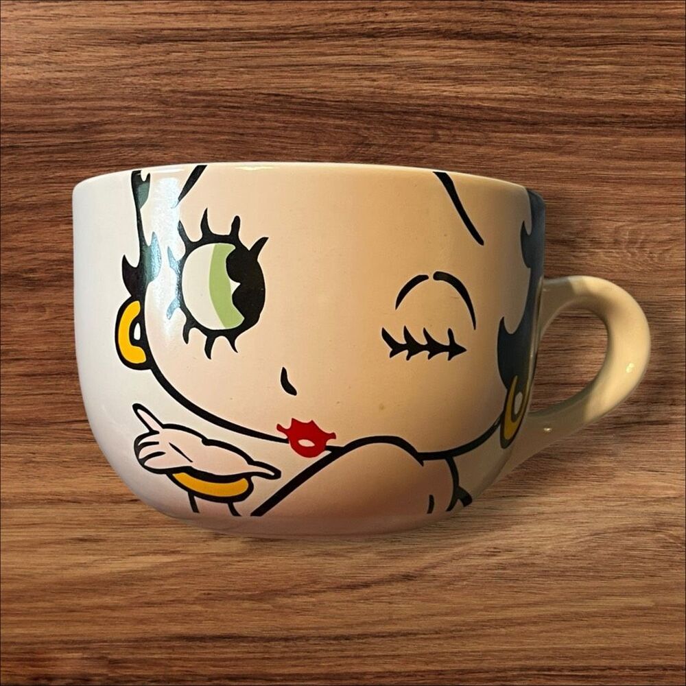 Betty Boop Winking Kissing Lips Oversized Ceramic Coffee Mug 2011